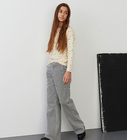 Sofie Schnoor Mädchen Jeans - Gestreift - Black Sofie Schnoor Mädchen Jeans - Gestreift - Black