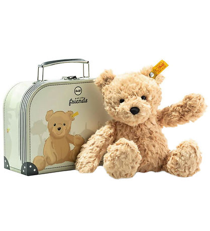 Steiff Kuscheltier - 25 cm. - Jimmy Teddy Bear - Im Koffer - Lig Steiff Kuscheltier - 25 cm. - Jimmy Teddy Bear - Im Koffer - Lig