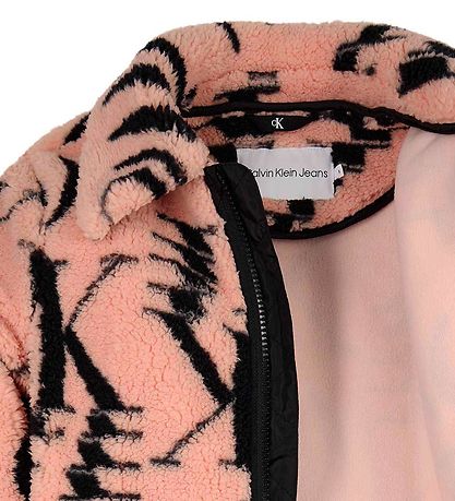 Calvin Klein Fleece coat - Pink/Black Calvin Klein Fleece coat - Pink/Black