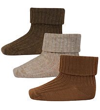 MP Socks - Wool - 3-Pack - Rib - Peacan Pie MP Socks - Wool - 3-Pack - Rib - Peacan Pie