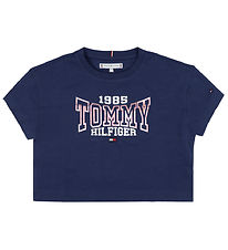 Tommy Hilfiger T-shirt - 1985 Varsity Tee - Navy Voyage Tommy Hilfiger T-shirt - 1985 Varsity Tee - Navy Voyage