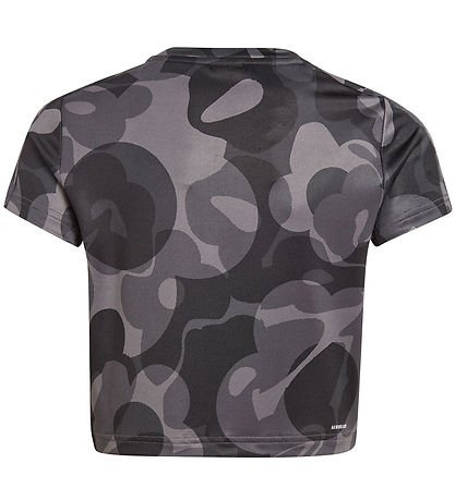 adidas Performance T-shirt - Cropped - JG TR-ES AOP T - Black/Gr adidas Performance T-shirt - Cropped - JG TR-ES AOP T - Black/Gr