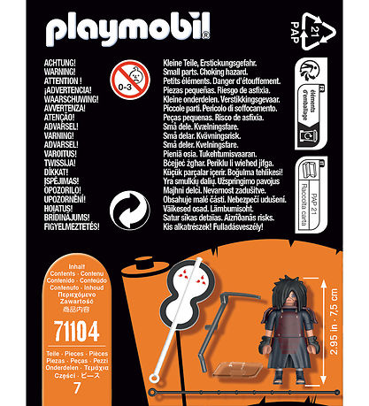 Playmobil Naruto - Madara - 71104 - 7 Parts Playmobil Naruto - Madara - 71104 - 7 Parts