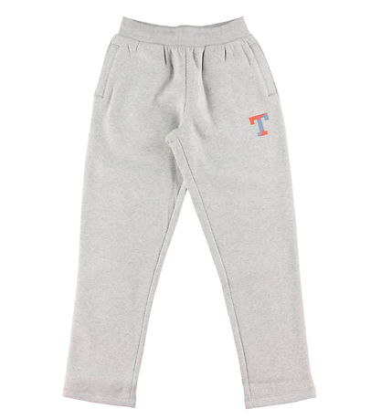 Tommy Hilfiger Joggingbuxur - T Varsity - Nýtt Light Grey Heathe
