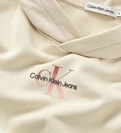 Calvin Klein Hoodie - Gradient Monogram - Whitecap Grey