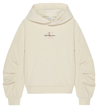 Calvin Klein Hoodie - Gradient Monogram - Whitecap Grey