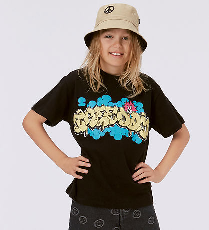 Molo T-shirt - Rodney - Black w. Print Molo T-shirt - Rodney - Black w. Print