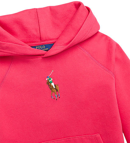 Polo Ralph Lauren Hoodie - Classic - Pink w. Logo