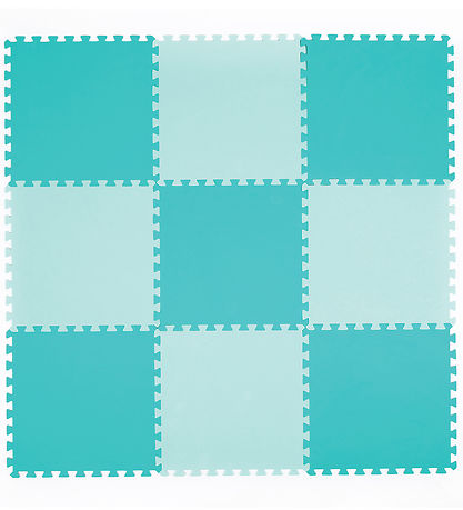 Ludi 폼 바닥재 - 9개 부품 - 145x145cm - 녹색