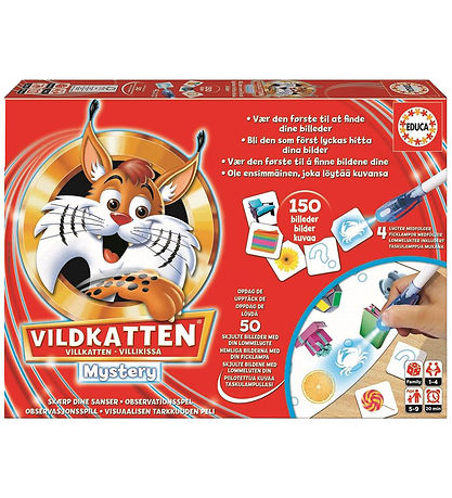 Educa Board Game - Vildkatten Mystery Educa Board Game - Vildkatten Mystery