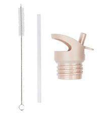 A Little Lovely Company Water Bottle Set - Lid/Straws/Brush A Little Lovely Company Water Bottle Set - Lid/Straws/Brush