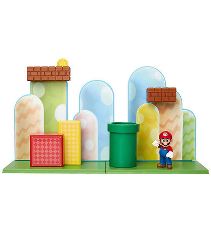 Super Mario Speelset - Eikelvlaktes - 10 Onderdelen Super Mario Speelset - Eikelvlaktes - 10 Onderdelen