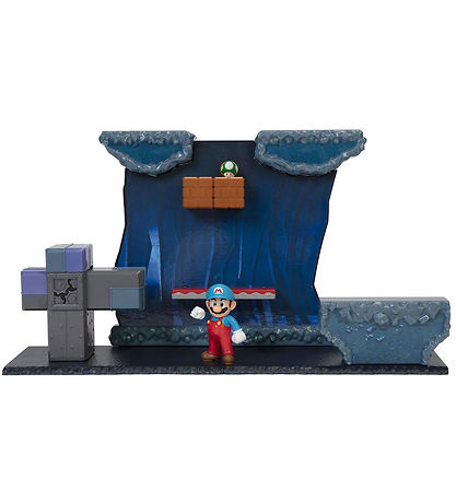 Super Mario Play Set - Underground Playset - 9 Parts