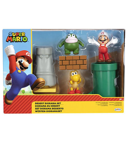 Super Mario Play Set - Diorama Set - Desert - 5 Parts