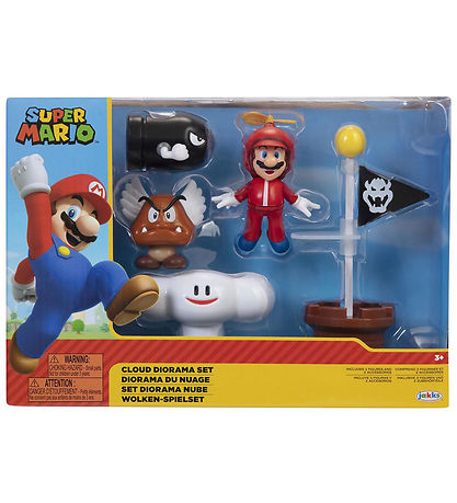 Super Mario Lelusetti - Diorama Set - Cloud - 5 Osaa Super Mario Lelusetti - Diorama Set - Cloud - 5 Osaa