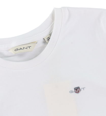 GANT T-shirt - Shield - White GANT T-shirt - Shield - White