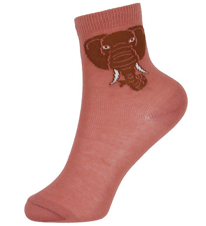 DYR-Cph Socks - ANIMAL Gallop - Old Rose Elephant