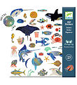 Djeco Stickers - Metallic - 160 st. - Das Meer Djeco Stickers - Metallic - 160 st. - Das Meer