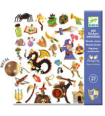 Djeco Stickers - Metallic - 160 st. - Fantasierijke Middela Djeco Stickers - Metallic - 160 st. - Fantasierijke Middela