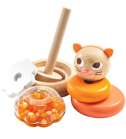 Djeco Stacking Blocks - Wood - Cat Djeco Stacking Blocks - Wood - Cat