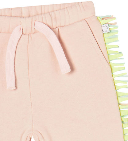 Stella McCartney Kids Sweatpants - Pink w. Fringes Stella McCartney Kids Sweatpants - Pink w. Fringes