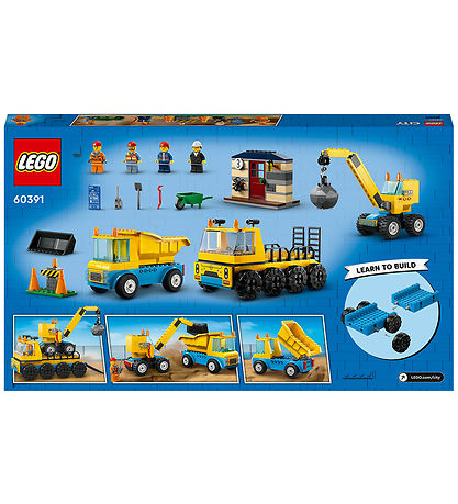 LEGO® City - Construction Trucks and Wrecking Ball Crane 60391 -