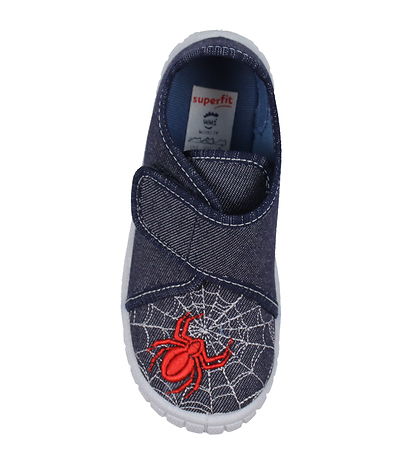 Superfit Slippers - Bill - Blue w. Red Spider