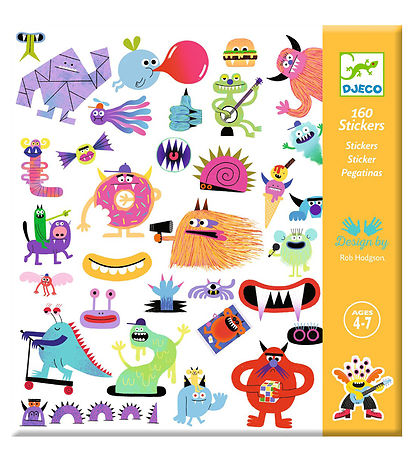 Djeco Stickers - 160 pcs - Monster