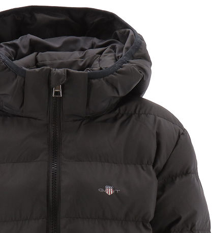 GANT Puffer Jacket - Light Padded Shield - Black