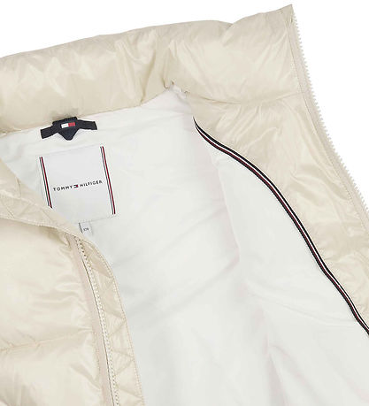 Tommy Hilfiger Puffer Vest - Glossy Short Pouf - Classic+ Beige