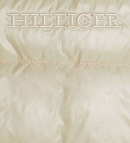 Tommy Hilfiger Puffer Vest - Glossy Short Pouf - Classic+ Beige