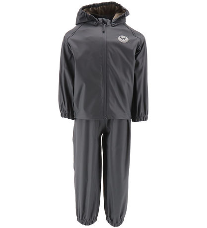 Wheat Rainwear w. Suspenders - PU - Charlie - Ink Wheat Rainwear w. Suspenders - PU - Charlie - Ink