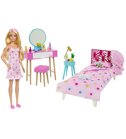 Barbie Doll w. Accessories - 30 cm - Bedroom