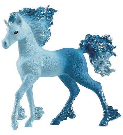 Bayala Schleich - Poulain licorne Elementa Water Flame - H : 8,8 Bayala Schleich - Poulain licorne Elementa Water Flame - H : 8,8
