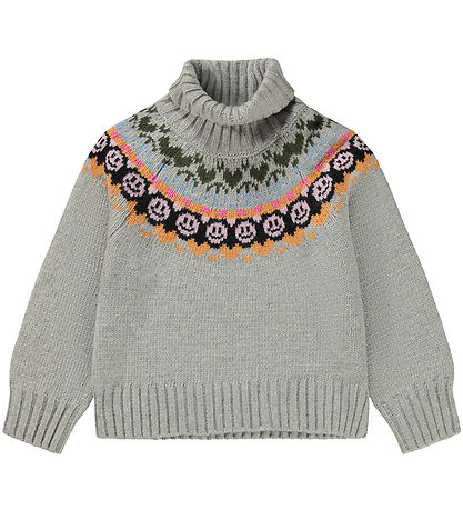 Molo Blússa - Ull/Akrýl - Gimla - Light Grey Melange