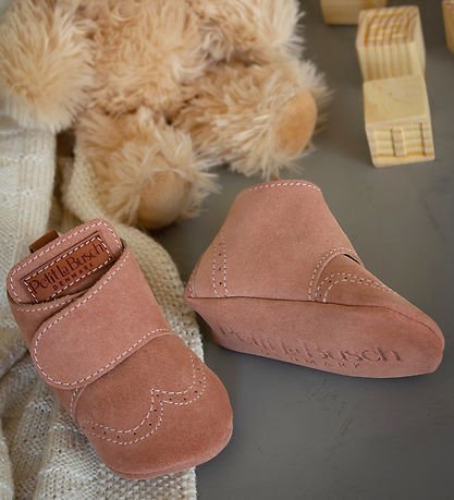 Petit La Busch Leder-Krabbelschuhe - Light Rosa