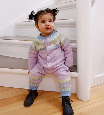 Molo Cardigan - Wool/Polyester - Bay - Alpine Glow