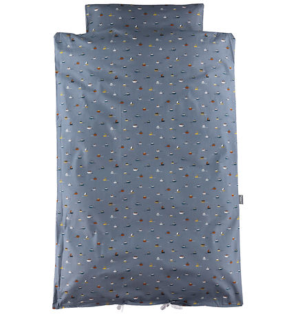 Nørgaard Madsens Bedding - Baby - Blue w. Sailing ships