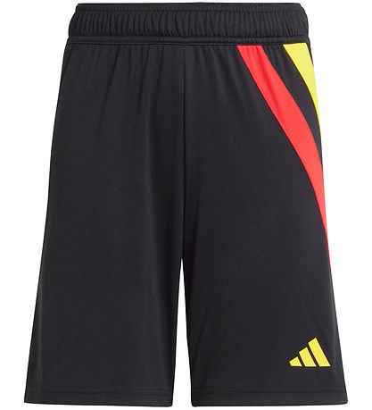 adidas Performance Shorts - Fortore - Black/Yellow/Red adidas Performance Shorts - Fortore - Black/Yellow/Red