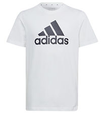adidas Performance Stuttermabolur - U BL Tee - Hvítt/Svart