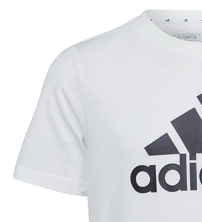 adidas Performance T-shirt - U BL Tee - White/Black adidas Performance T-shirt - U BL Tee - White/Black