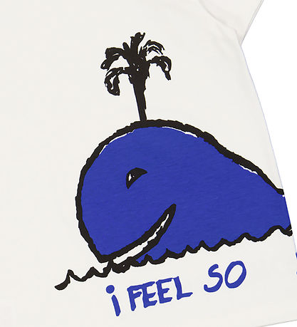 Green Cotton x WWF T-shirt - Conditioner Cream w. Whale