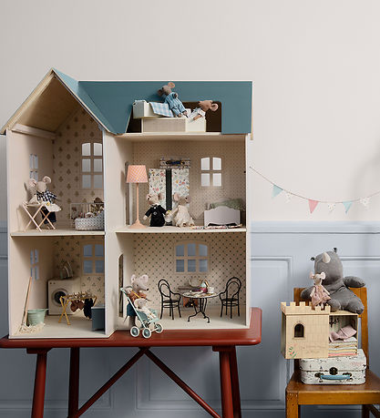 Maileg Liegesessel - Mikro - Off White m. Punkte Maileg Liegesessel - Mikro - Off White m. Punkte