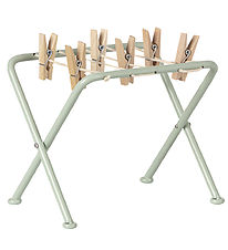 Maileg Multi Purpose Rack w. Clothes Pegs - Mint Maileg Multi Purpose Rack w. Clothes Pegs - Mint
