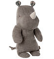 Maileg Soft Toy - Safari Friends - Rhino - Little - 22 cm - Grey Maileg Soft Toy - Safari Friends - Rhino - Little - 22 cm - Grey