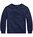 Polo Ralph Lauren Sweatshirt - Navy w. Logo Polo Ralph Lauren Sweatshirt - Navy w. Logo