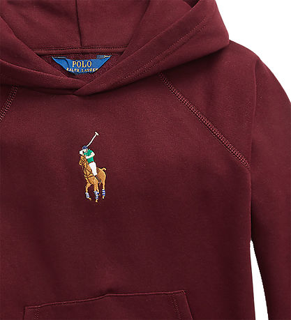 Polo Ralph Lauren Hoodie - Bordeaux w. Logo