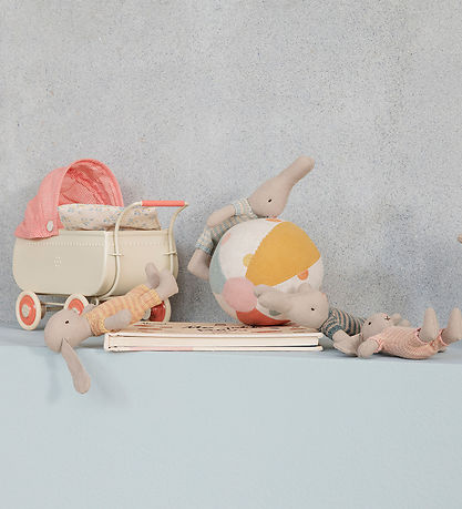 Maileg Rabbit - Micro - Beige/Pink Stripes Maileg Rabbit - Micro - Beige/Pink Stripes