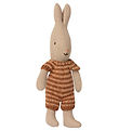 Maileg Rabbit - Micro - Brown/Pink Stripes Maileg Rabbit - Micro - Brown/Pink Stripes