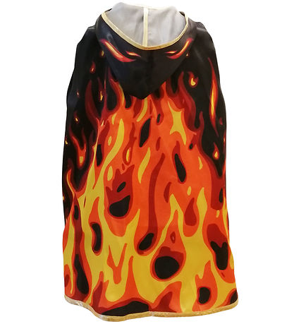 Liontouch Kostüm - Flammenumhang - Schwarz/Orange/Gelb